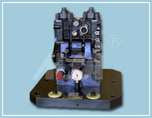 Cylinder block two - end processing horizontal processing center pressure clamp